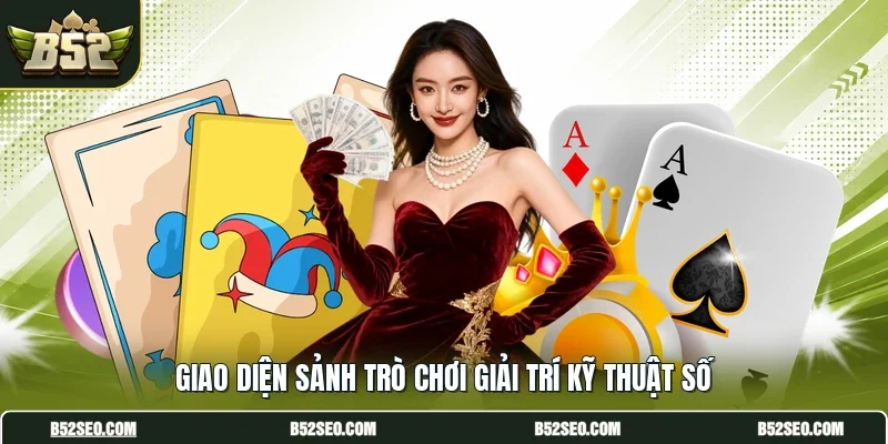 Giao diện sảnh trò chơi giải trí kỹ thuật số